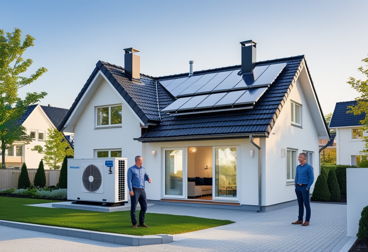 Energibesparende tagløsninger og varmepumpe i Bramming